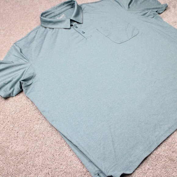 Duluth Polo Shirt Mens 3XL XXXL Green Pressure Cooker Standard Fit S/S w/ Pocket - Picture 7 of 14